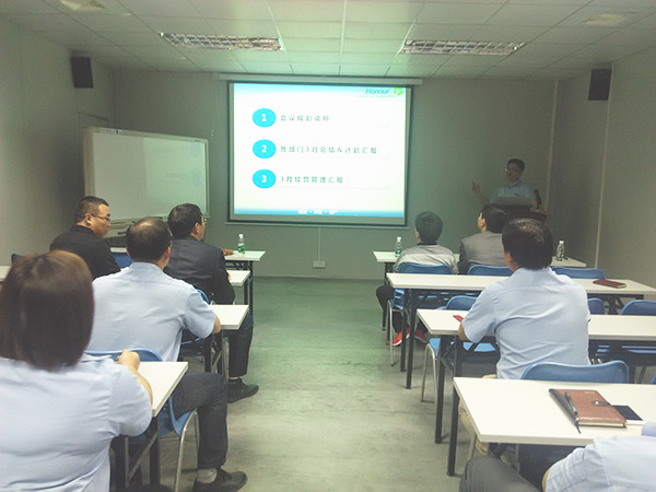 星欧注册专家老师主导召开天行健管理升级周例会